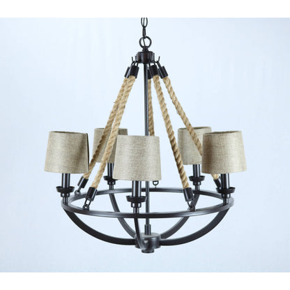 Lámpara Colgante Bronce 5L E14 60W