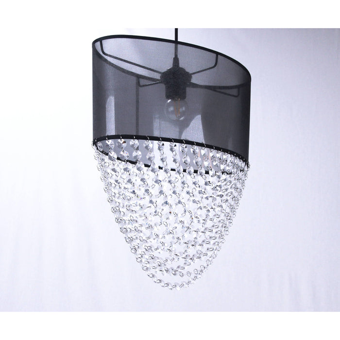 LAMP. COLGANTE NEGRO 1L E27 60W