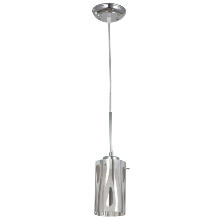 LAMP. COLGANTE CROMO 1L E27 60W