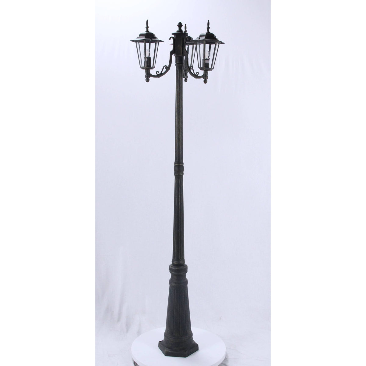 LAMP. EXT. POSTE NEGRO 3L E27 100W
