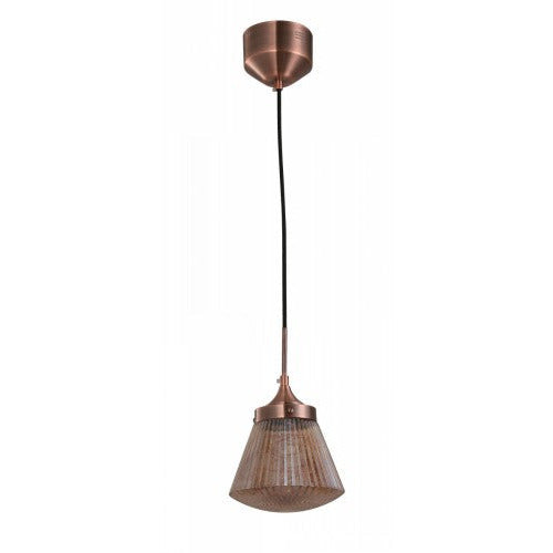 Lámpara Led Colgante Cobre Antiguo 1L 9W 100-240V 3000K