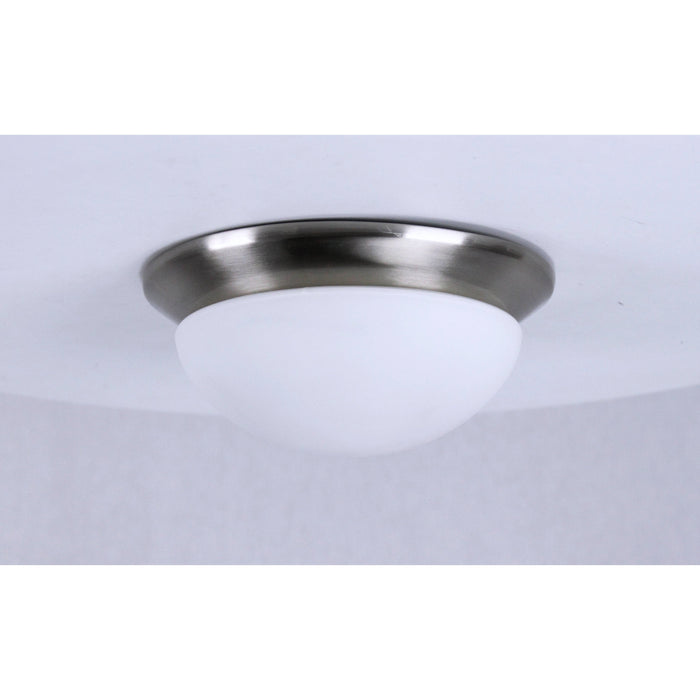 LAMP. TECHO NIQUEL SATINADO 1L E27 60W (2 PIEZAS)
