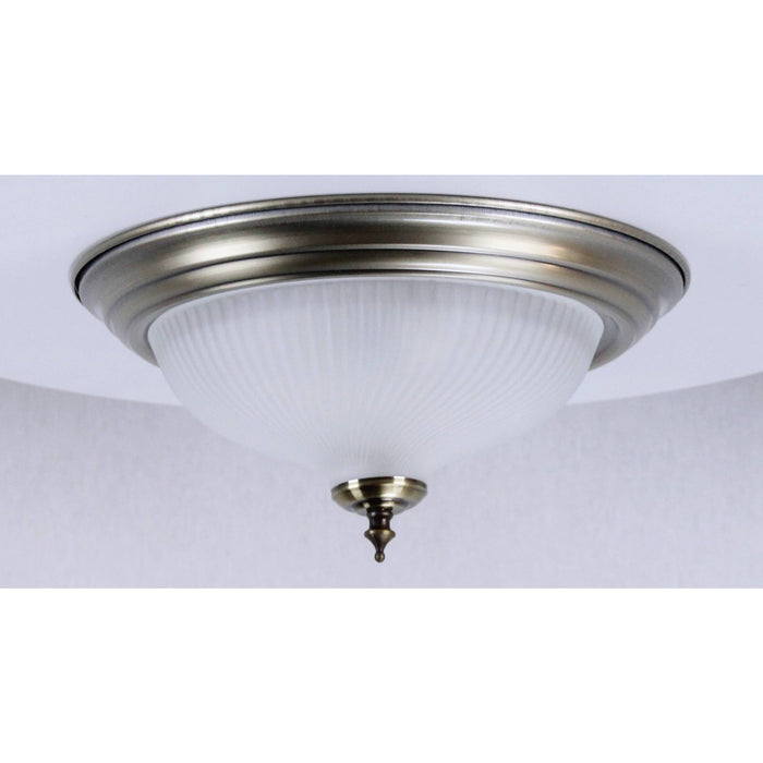 LAMP. TECHO NÍQUEL SATINADO 2L E27 60W