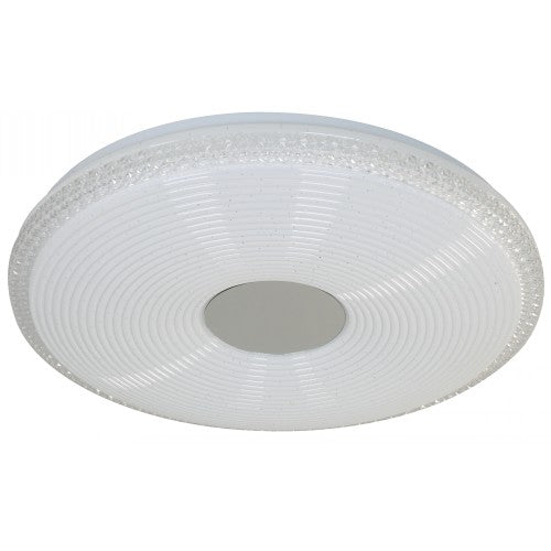 LAMP. LED DE TECHO BLANCO Y CROMO 18W 100-240V 3000/4000/6500K CCT EN EL SWITCH
