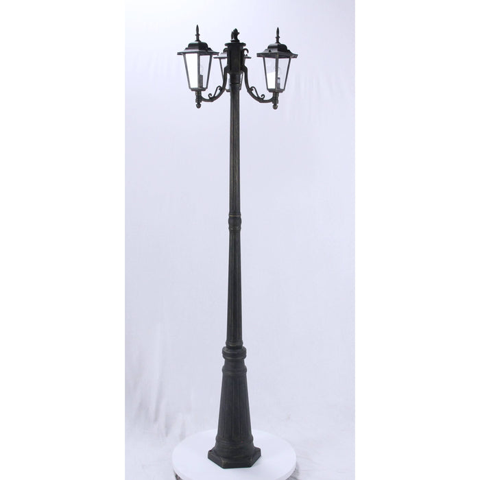 LAMP. EXT. POSTE NEGRO 3L E27 100W