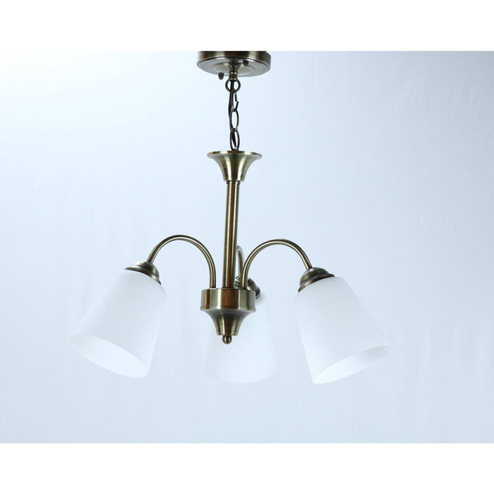 Lámpara Colgante Bronce Antiguo 3L E27 60W