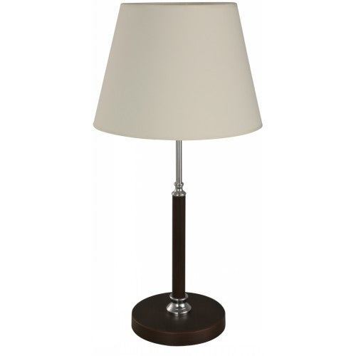 LAMP. MESA CHOCOLATE Y CROMO 1L E27 60W DE TOQUE