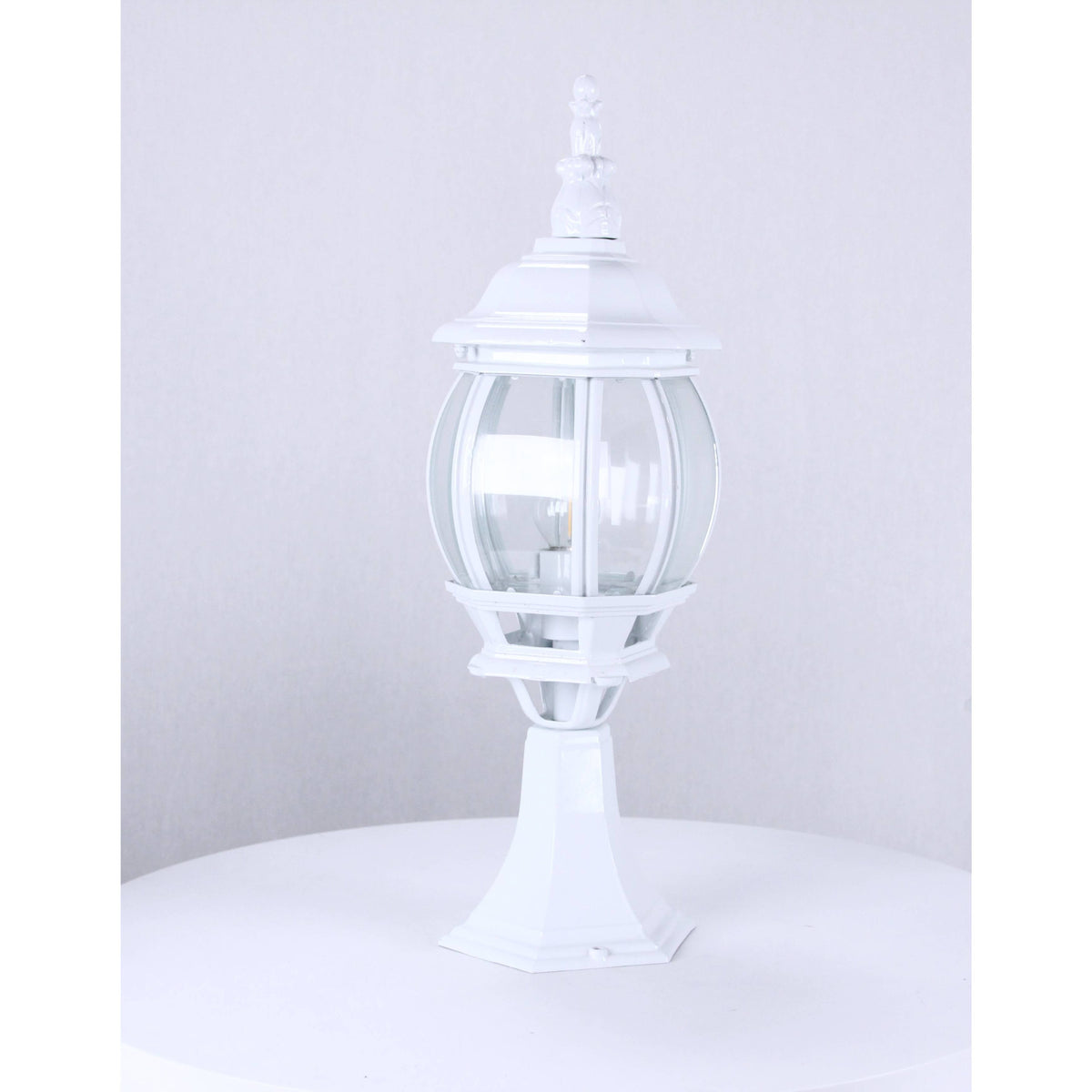 LAMP. EXT. POSTE BLANCO 1L E27 100W