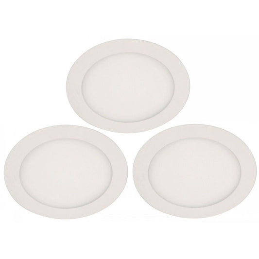 LAMP. LED EMPOTRABLE BLANCO 12W 100-277V 6000K (3 PIEZAS)