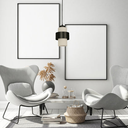 LAMP. COLGANTE NEGRO 1L E27 40W