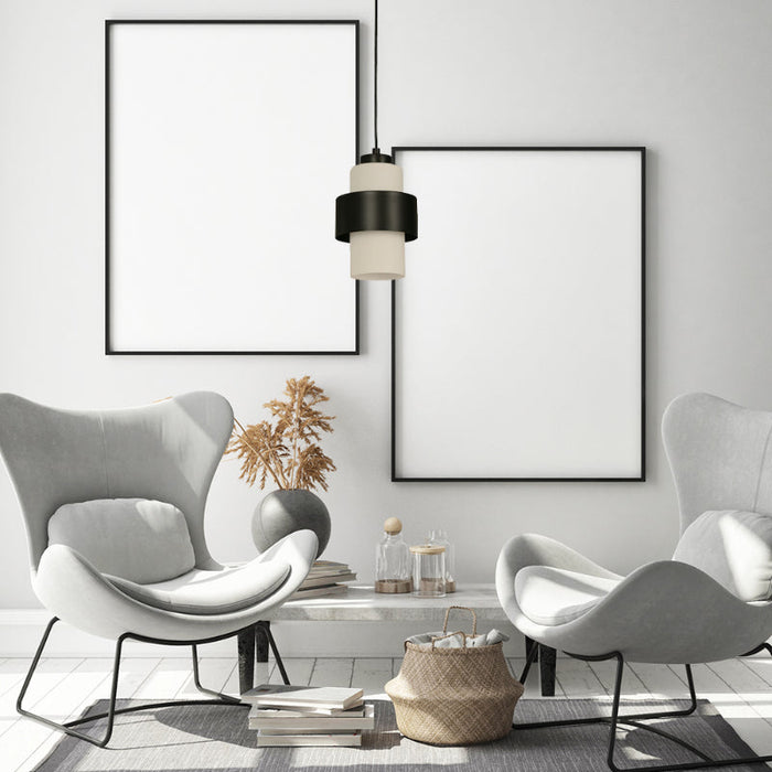 LAMP. COLGANTE NEGRO 1L E27 40W