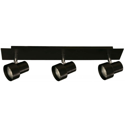 LAMP. TECHO REFLECTORA NEGRO 3L GU10 50W