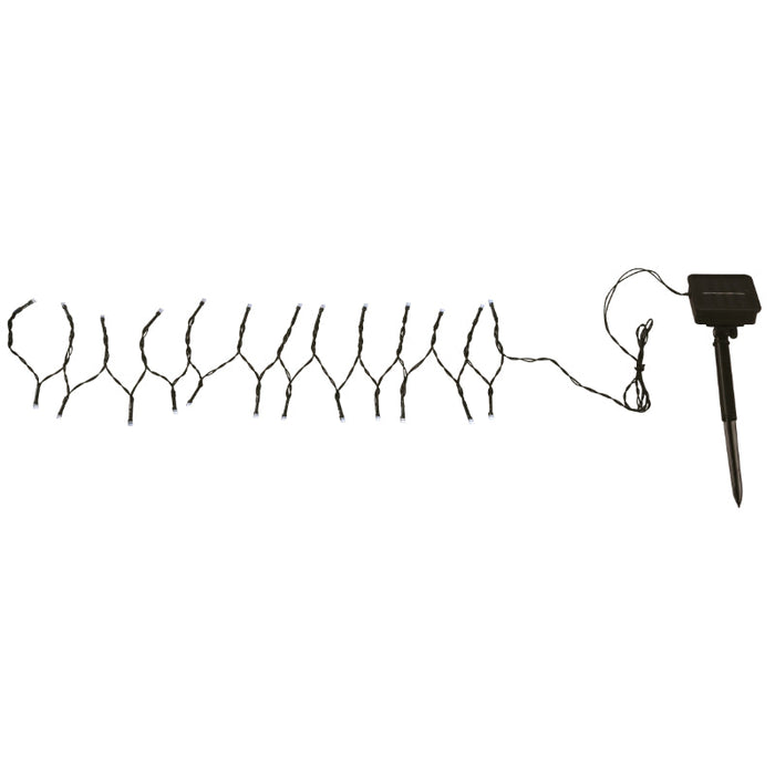 EXTENSION DE LUCES LED SOLAR NEGRO 100L 6500K 11M NAVIDAD