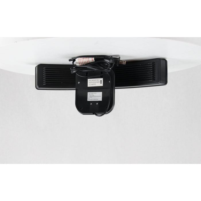 LAMP. LED EXT. NEGRO 2L 27W 100-240V 6500K CON SENSOR Y FOTOCELDA IP44