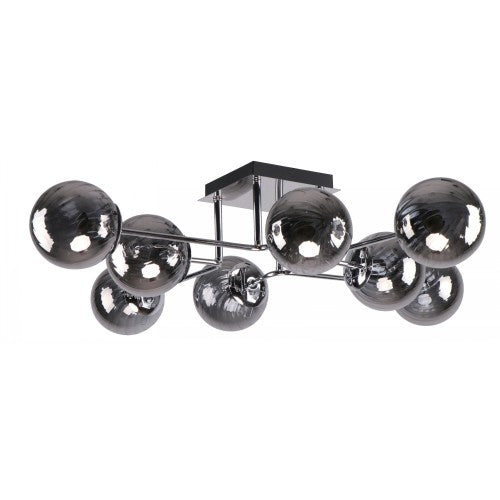 LAMP. TECHO CROMO 8L E27 40W