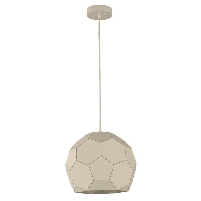 LAMP. COLGANTE BLANCO 1L E27 60W