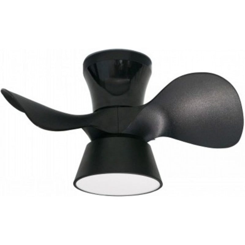 VENTILADOR LED DE TECHO NEGRO 22" DC 22W 100-240V 3000K/4000K/6500K CONTROL REMOTO