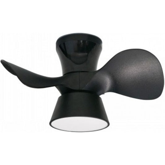 VENTILADOR LED DE TECHO NEGRO 22" DC 22W 100-240V 3000K/4000K/6500K CONTROL REMOTO