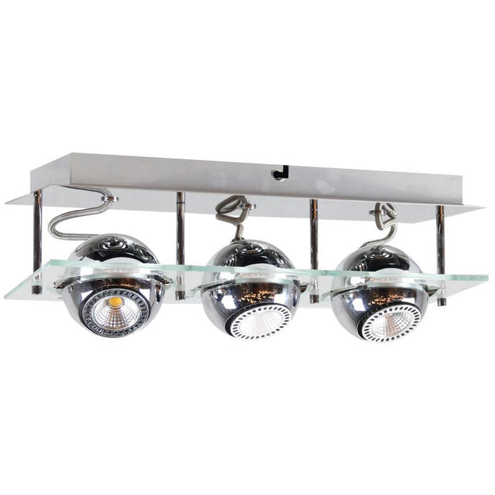 LAMP. TECHO REFLECTORA CROMO 3L GU10 50W