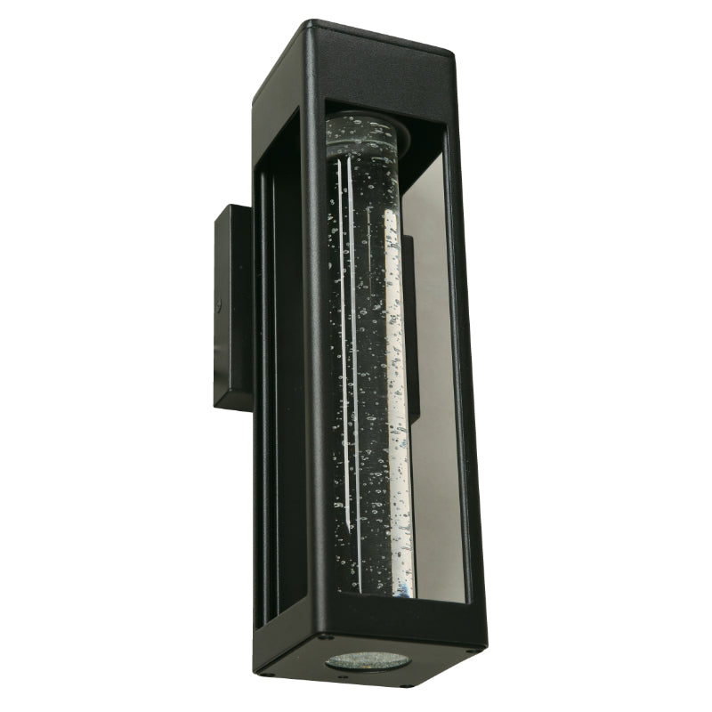 LAMP. LED EXT. PARED NEGRO  11W 110-240V 4000K