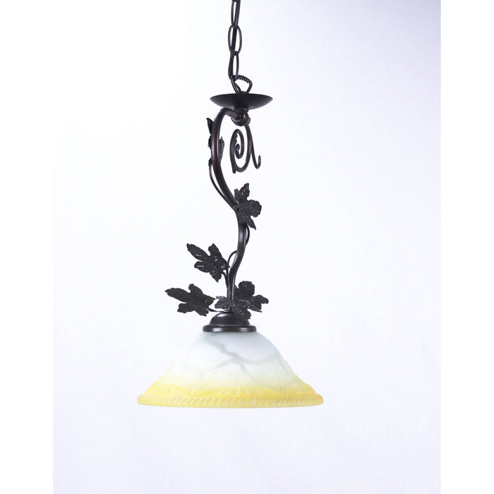 LAMP. COLGANTE DORADO 1L E27 60W