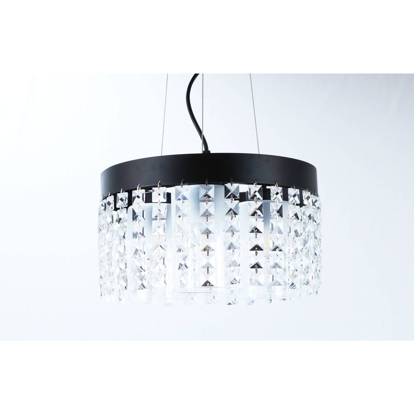 LAMP. COLGANTE NEGRO 3L E27 60W