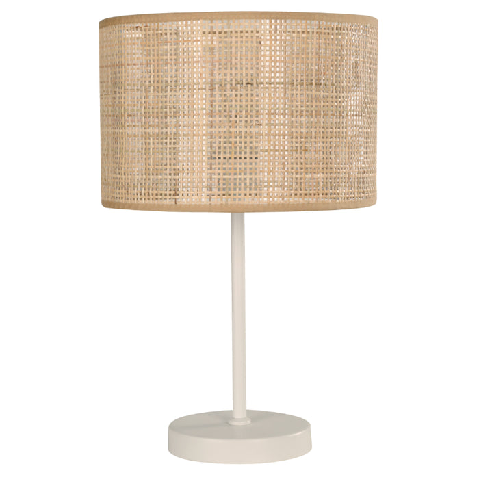 LAMP. MESA BLANCO RATTAN 1L E27 40W