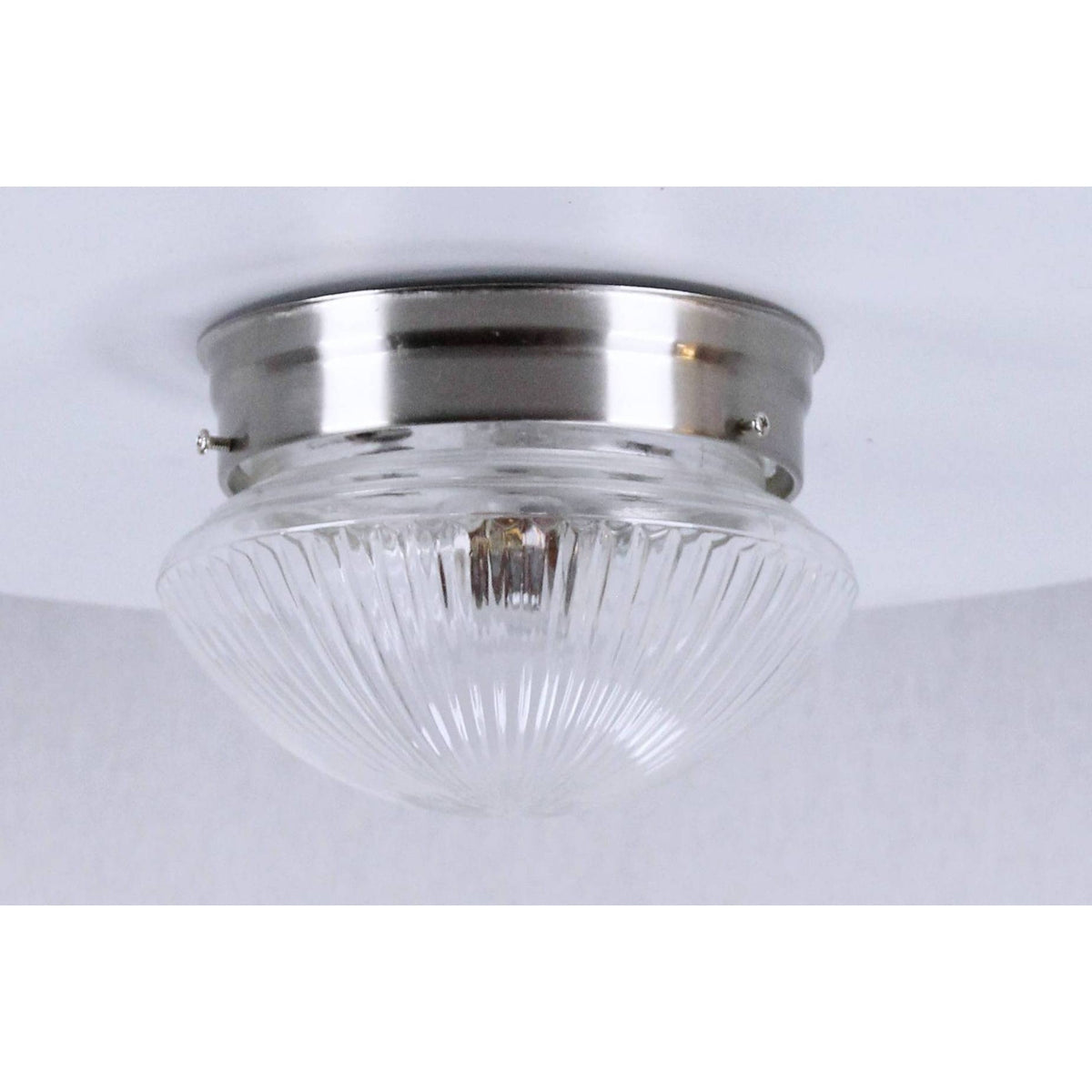 LAMP. TECHO NIQUEL SATINADO 1L E27 60W