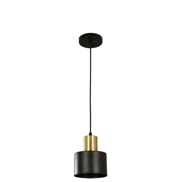 LAMP. COLGANTE NEGRO 1L E27 60W