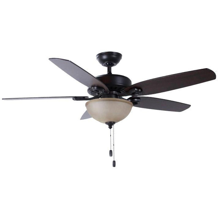 VENTILADOR DE TECHO BUILDER DELUXE BRONCE 52" 2L E27 9W