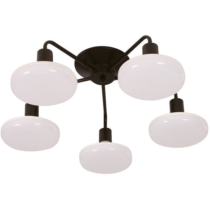 LAMP. TECHO NEGRO 5L E27 60W I/B LED UFO