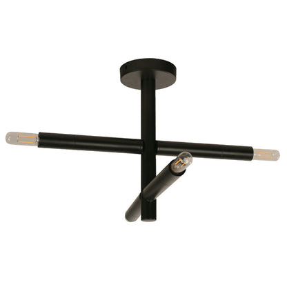 Lámpara Techo Negro 4L E14 40W