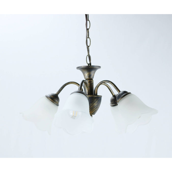 LAMP. COLGANTE DORADO 5L E27 60W