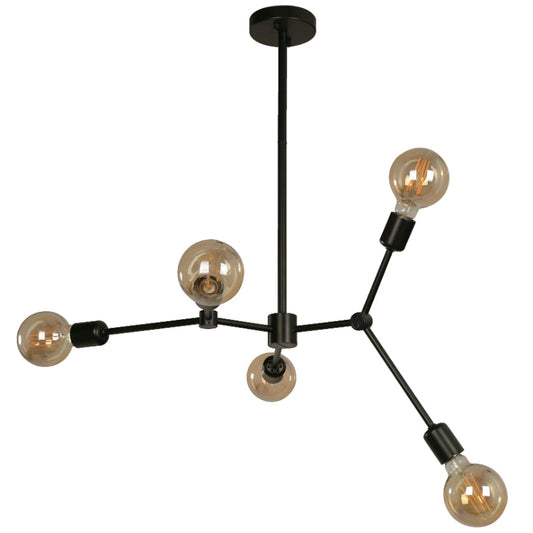 LAMP. TECHO NEGRO 5L E27 12W