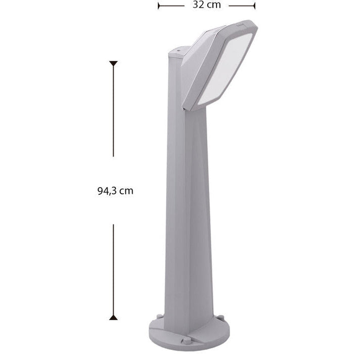 LAMP. EXT. PISO PINELA 1L GREY OPAL 1L E27 10W
