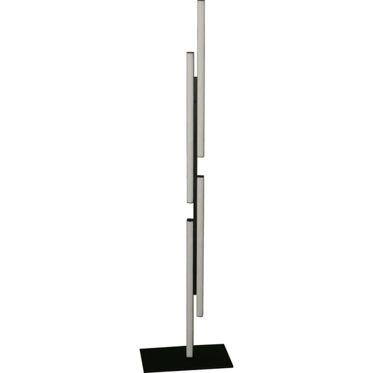 LAMP. LED DE PISO NEGRO 18W 100-240V 3000K