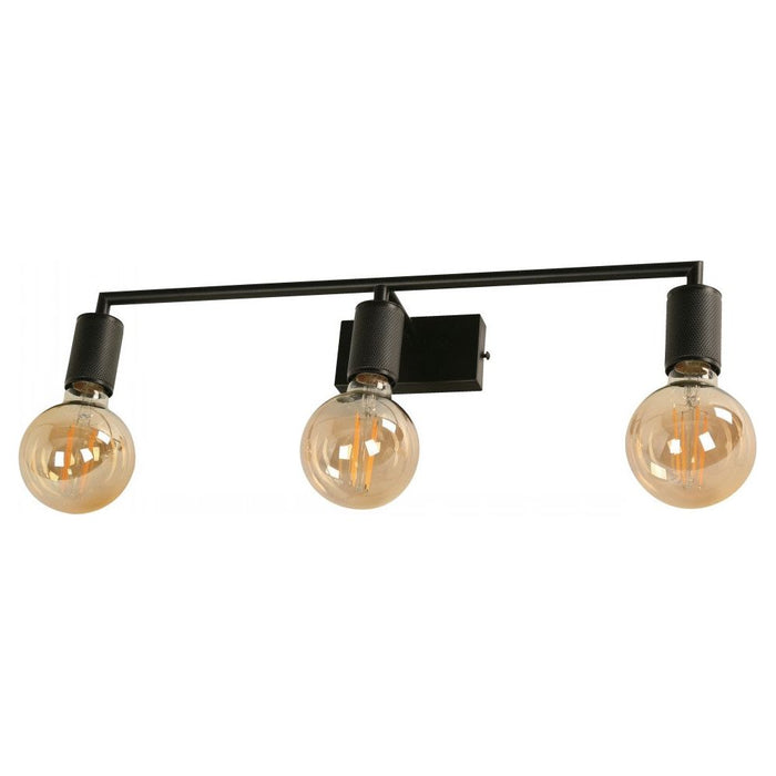 Lámpara Pared Negro 3L E27 60W