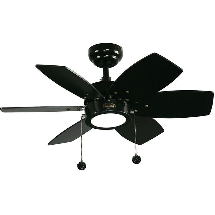 VENTILADOR LED DE TECHO 32" NEGRO 12W 6000K