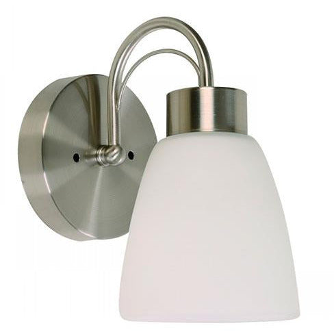LAMP. PARED NÍQUEL SATINADO 1L E27 60W