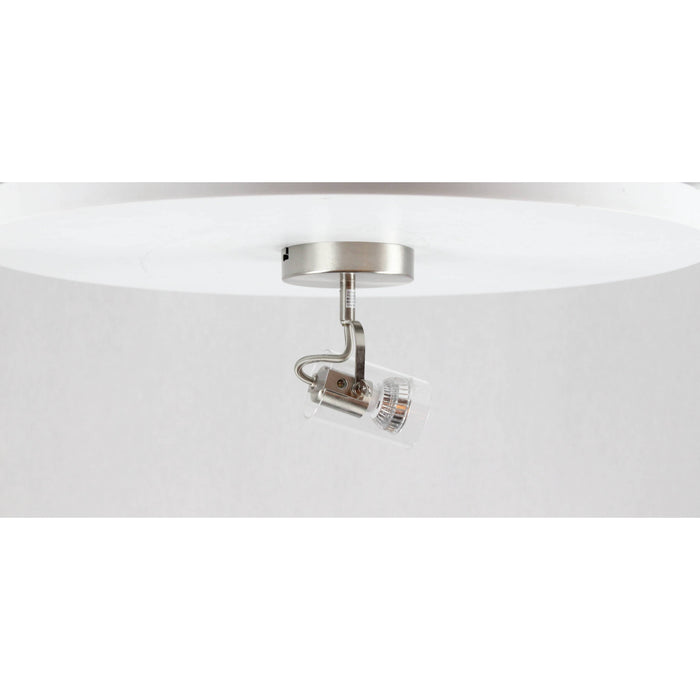 LAMP. TECHO NÍQUEL SATINADO 1L GU10 50W