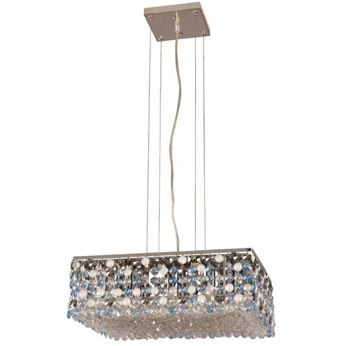 LAMP. COLGANTE CRISTAL CROMO 8L G9 40W (B/I)