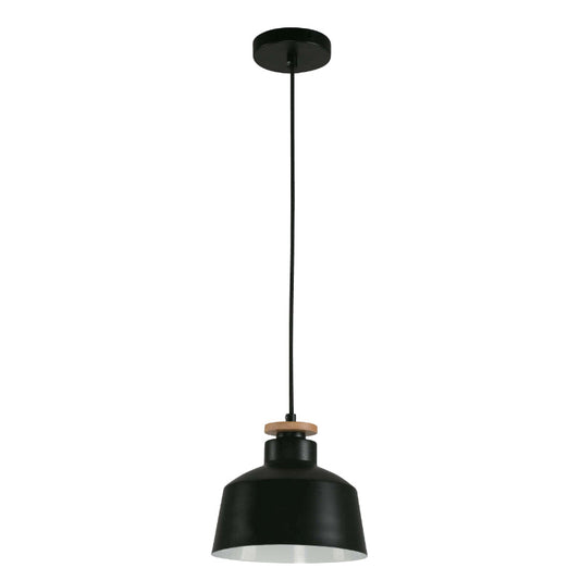 LAMP. COLGANTE NEGRO 1L E27 40W