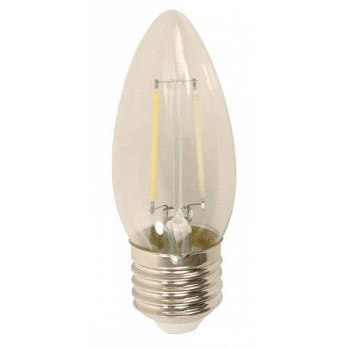 BOMBILLO LED FILAMENTO TORPEDO E27 2W 120V 6500K