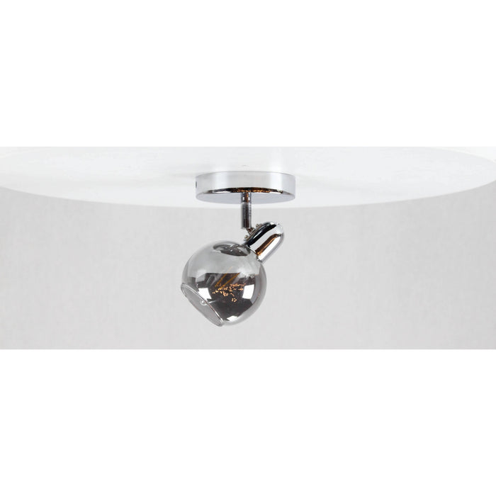 LAMP. TECHO REFLECTORA CROMO 1L E14 40W