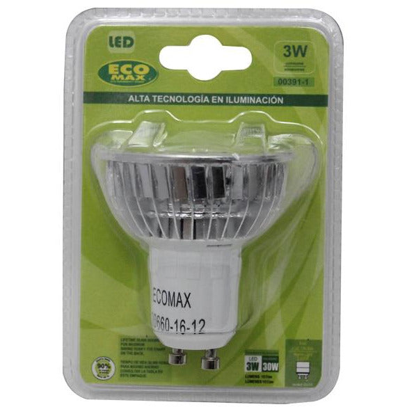 BOMBILLO LED GU10 3W 100-277V 3000K