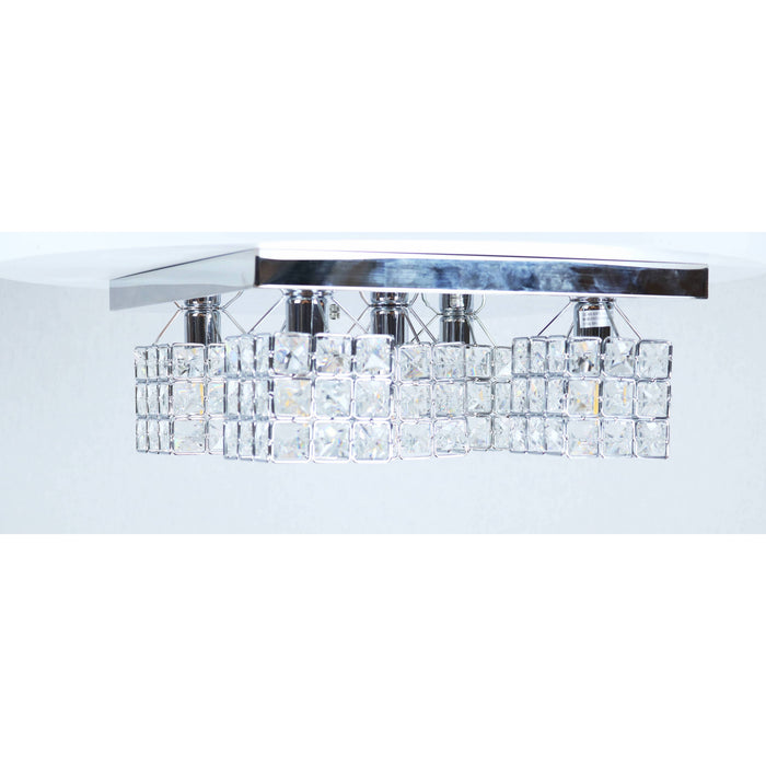 Lámpara Techo Cromo 5L E14 40W