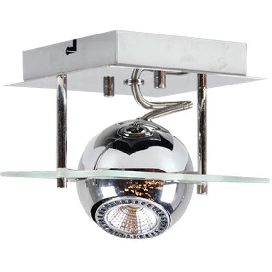 LAMP. TECHO REFLECTORA CROMO 1L GU10 50W