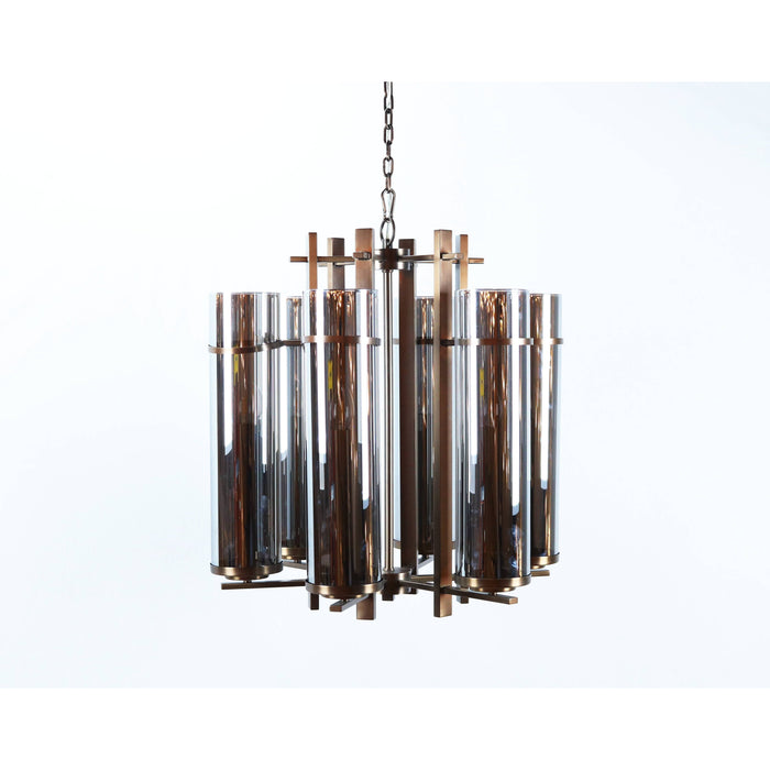 LAMP. COLGANTE BRONCE 6L E14 40W (CUERPO)