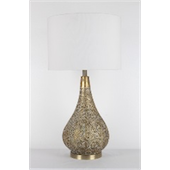 LAMP. MESA DORADO ANTIGUO 1L E27 100W