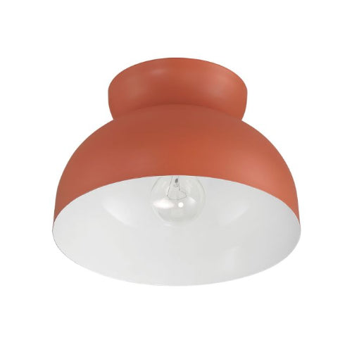 LAMP. TECHO VENTURE DOME ROJO 1L E26 60W